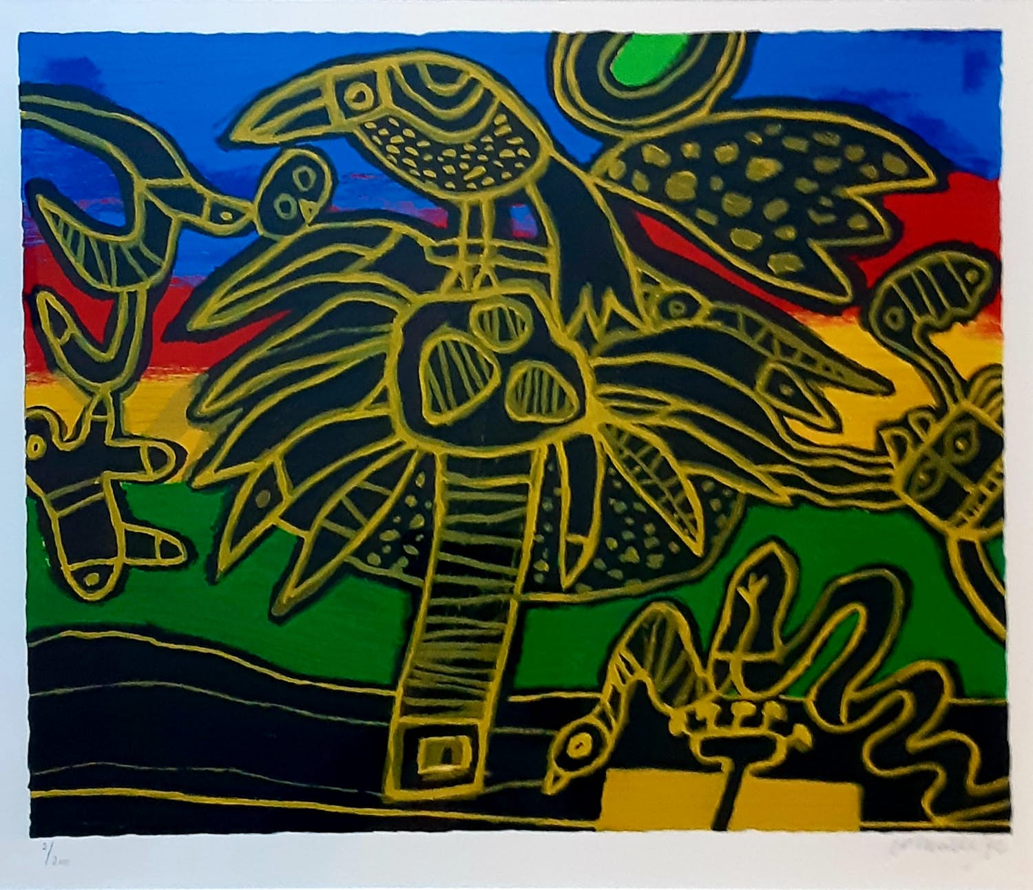 Corneille - " Fête des Palmiers " verkocht voor € 325!