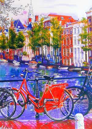 Elena Polyakova - Red bike in Amsterdam verkocht voor € 55!