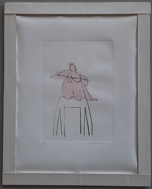 Klaas Gubbels - 1987 Mooie ets Ma Modéle. Kleine oplage 2/10. Lage startprijs kopen? Bied vanaf 185!