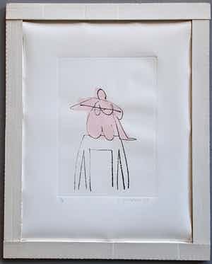 Klaas Gubbels - 1987 Mooie ets Ma Modéle. Kleine oplage 2/10. Lage startprijs verkocht voor € 185!