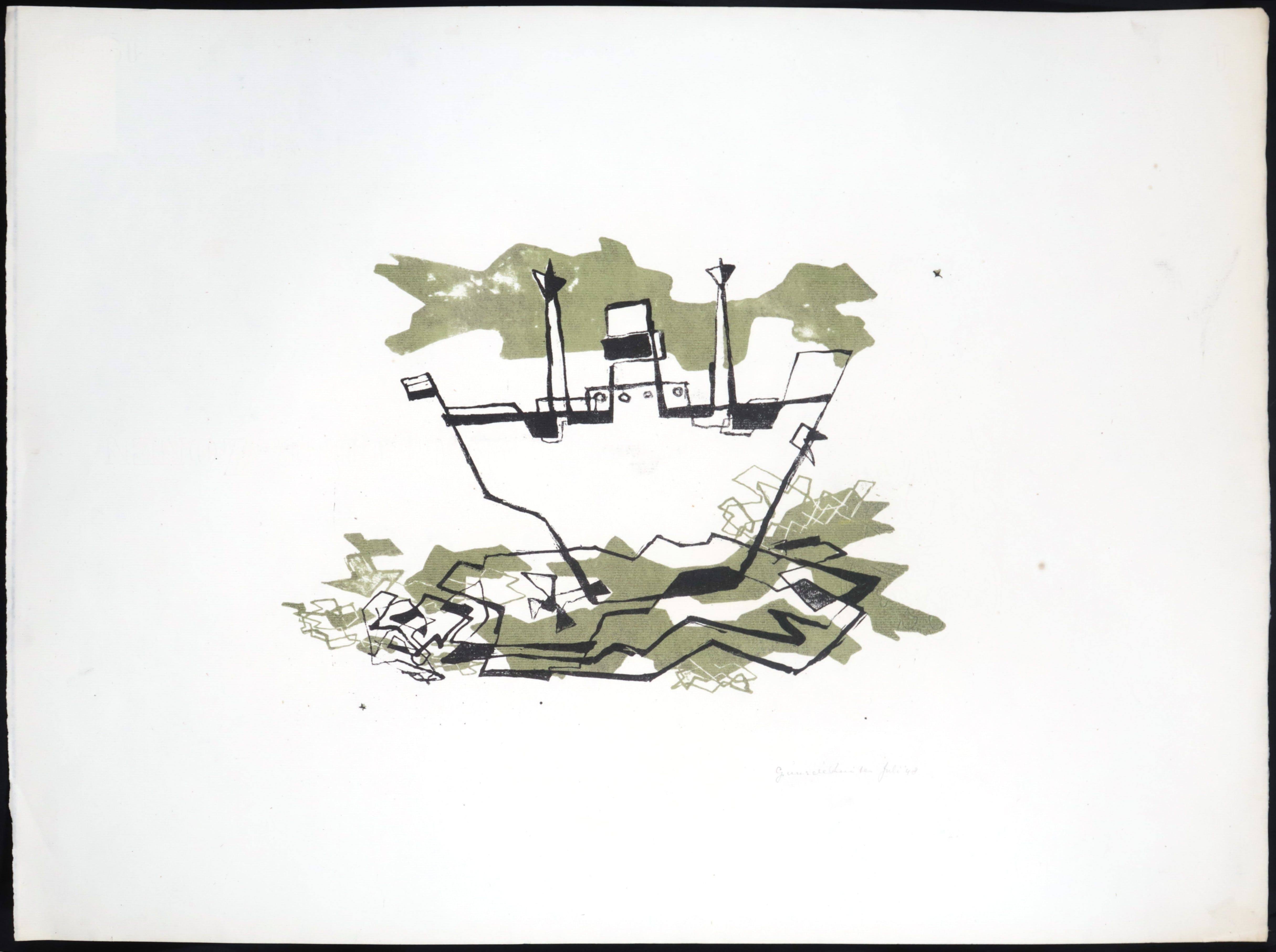 Guus de Ruiter - Litho, Zeeschip kopen? Bied vanaf 1!