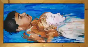 Ingrid Berger - Acrylverf op doek, Golden kids II - Ingelijst (Groot) verkauft für € 45!