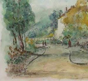 Louis Meys - C3406, wandelaars in park kopen? Bied vanaf 200!