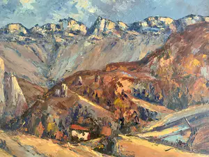 Niet of onleesbaar gesigneerd - Berglandschap. kopen? Bied vanaf 1!