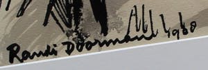 Randi Doorman - inkttekening - 1968 kopen? Bied vanaf 35!