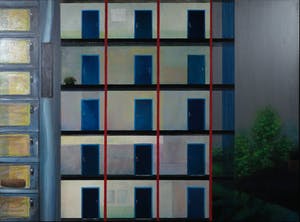 Ariën A.D. Borgelt Bakker - Acryl op doek, Zonder titel (Groot) kopen? Bied vanaf 1!