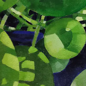 Willem Visser - Pannenkoekplant in blauwe pot kopen? Bied vanaf 120!