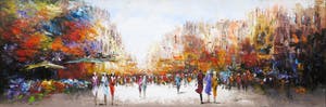 Henry Brand - Acryl op doek, Marketplace (Groot) kopen? Bied vanaf 150!