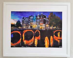 Elena Polyakova - Evening in Amsterdam verkocht voor € 80!