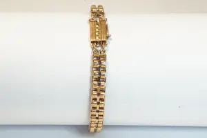 21 - Vintage fifties 14 krt rosé-gouden fantasie schakel armband - klein model kopen? Bied vanaf 750!