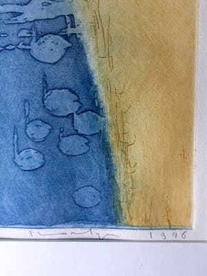 Jan Montyn - Kleurets, Ingelijst. kopen? Bied vanaf 150!