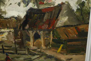 Harry Balm - Heemstede, Glipperdreef - olieverfschilderij kopen? Bied vanaf 10!