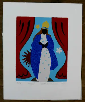 Susette van de Lande - Zeefdruk: maagd - 1998 kopen? Bied vanaf 45!