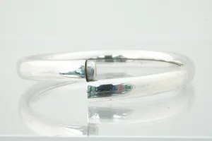 Sterling 1e gehalte zilveren unisex "slaven" armband - glad gepolijst model kopen? Bied vanaf 28!