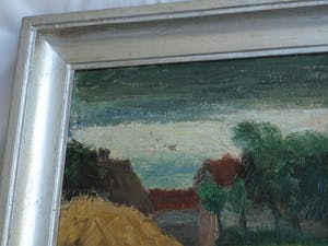 Andre van der Vossen - Ingelijst olieverf op doek , Boerenlandschap – ca. 1940 kopen? Bied vanaf 1!