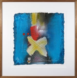 Theo Koster - Zeefdruk en collage, Zonder titel - Ingelijst kopen? Bied vanaf 20!