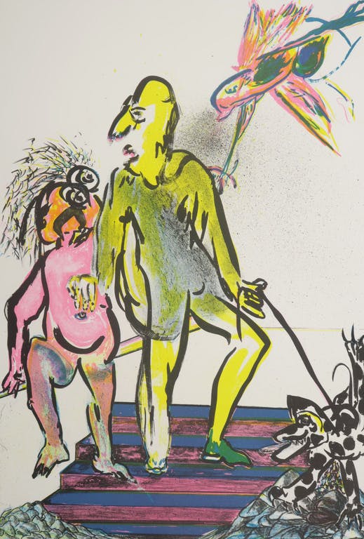 Jacqueline de Jong - Jacqueline de Jong: Litho, Zonder titel kopen? Bied vanaf 20!