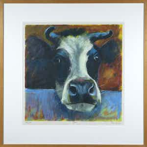 Theo Onnes - Zeefdruk, Anna - Ingelijst verkocht voor € 50!