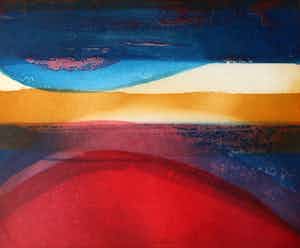 Willibrord Haas - Ets: Dunkles Land - 1989 verkocht voor € 45!