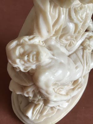 Niet of onleesbaar gesigneerd - Pietá n. Michelangelo van A.Santini, gesigneerd kopen? Bied vanaf 1!