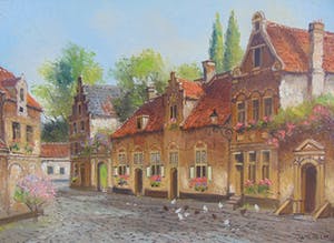 Pie Wilhelmus - Lente in oude binnenstad kopen? Bied vanaf 75!