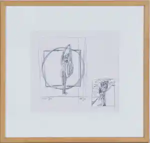 Alphons Freijmuth - fraaie tekening - 1995 - ingelijst vendu pour 61€ !