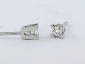 18k gouden solitair oorknoppen met briljant geslepen diamant tot. 0,12ct kopen? Bied vanaf 275!