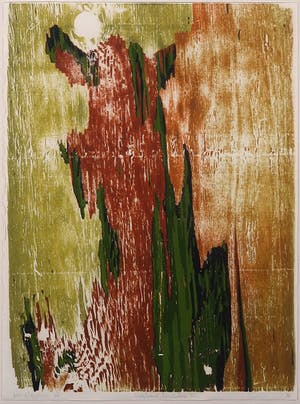 Rob Heijman - Litho, Versteend Landschap II - Ingelijst kopen? Bied vanaf 10!