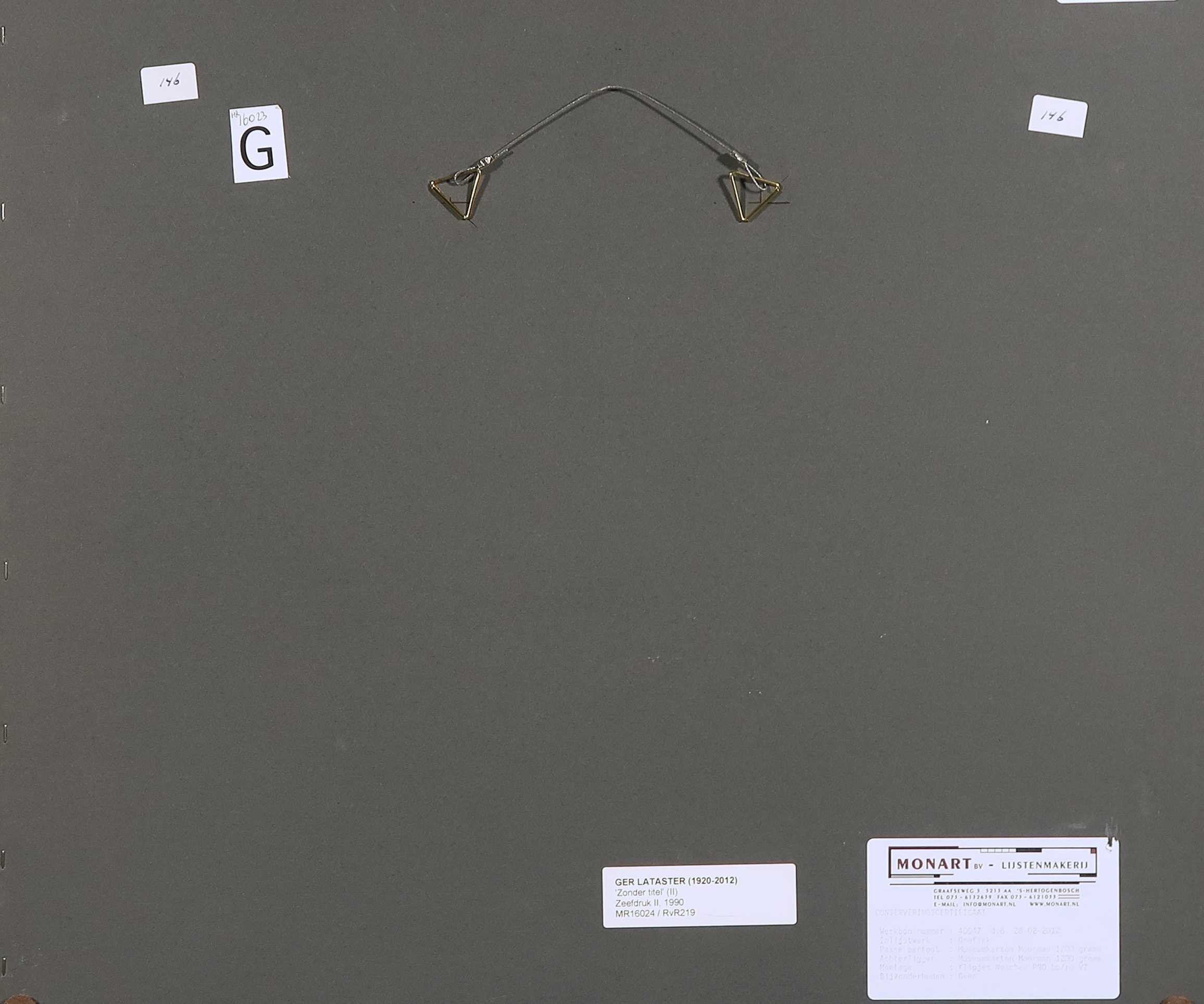 Ger Lataster - Zeefdruk, Zonder titel II - Ingelijst kopen? Bied vanaf 150!