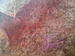 Johannes Garst - De Hand -9- Surrealistisch werk in knappe lijst kopen? Bied vanaf 10!