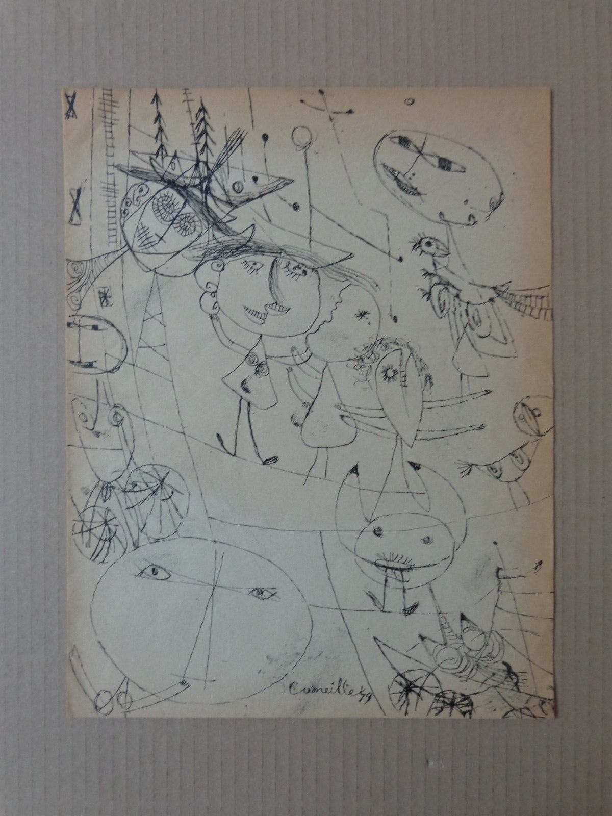 Corneille - COBRA / ZW-W LITHO / 30x23cm / 1949 kopen? Bied vanaf 55!