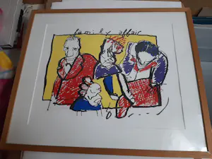 Herman Brood - Kleurenzeefdruk FAMILY AFFAIR Hand gesigneerd kopen? Bied vanaf 300!