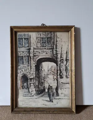 Jan Korthals - Brugge , Burg Blinde Ezelstraat , anno begin jaren 1900 -1940 kopen? Bied vanaf 10!