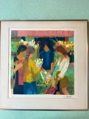 Paul Collomb - Chez la fleuriste verkauft für € 75!