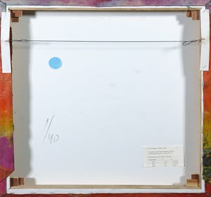 Theo Koster - Zeefdruk en collage op doek, Zonder titel (met ophangsysteem) kopen? Bied vanaf 35!