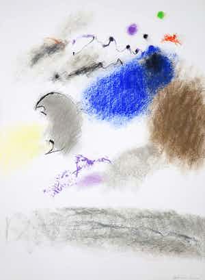 Jef Diederen - Potlood- en krijttekening, Zonder titel verkocht voor € 150!