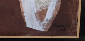 Bruno Pedrosa - Acryl op doek, Abstracte compositie - Ingelijst kopen? Bied vanaf 200!