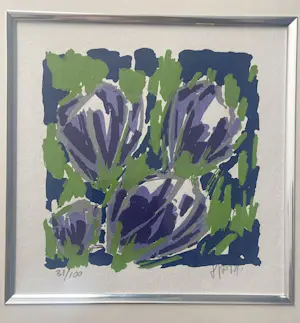 AcheterAd van Hassel - Gesigneerd kunstwerk – unieke botanische compositie – 31/100? Enchérissez de 50!