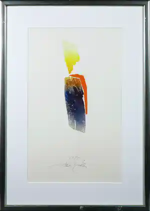 Francis Mean - Ets en aquatint, Die Schöpfung - Ingelijst verkocht voor € 40!