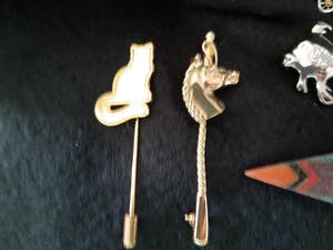 Curiosa - Bijzondere collectie vintage broches 11 stuk's kopen? Bied vanaf 1!