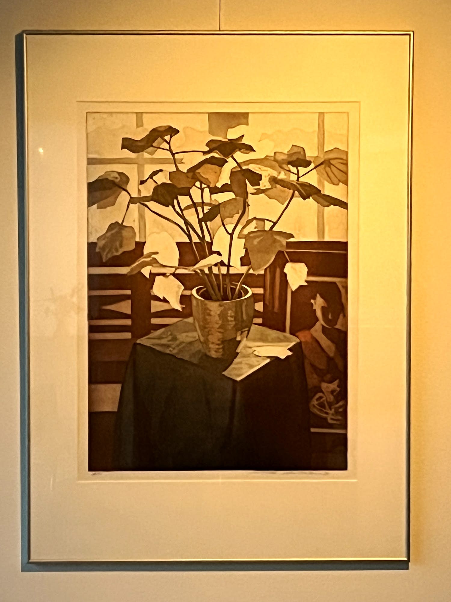 Marcel Schellekens - Ets met bloemen verkocht voor € 175!