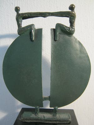 Corry Ammerlaan - Brons sculptuur op marmeren sokkel - "Nieuw Perspectief" kopen? Bied vanaf 75!