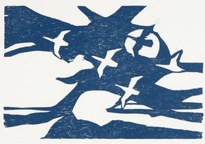 Paul Overhaus - Houtsnede, Lot van drie voorstellingen kopen? Bied vanaf 20!