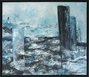 Constantijn Molenkamp - Olieverf op doek, Zeeschap - Ingelijst (Zeer groot) kopen? Bied vanaf 1!