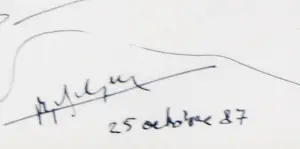 Niet of onleesbaar gesigneerd - Pentekening, Piano et orchestre N°3 - Ingelijst kopen? Bied vanaf 20!