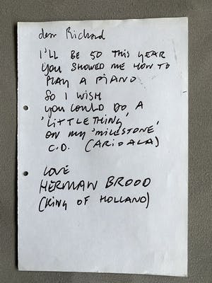 Herman Brood - Brief aan Little Richard kopen? Bied vanaf 200!