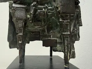 Eric Claus - bronzen sculptuur | 'De wachter' | 1983 kopen? Bied vanaf 500!
