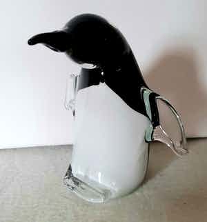 Niet of onleesbaar gesigneerd - Murano glas, pinguïn verkocht voor € 1!