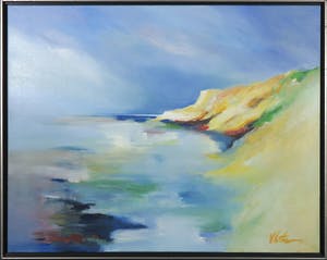 Kees Vlietman - Olieverf op doek, Zeegezicht - Ingelijst (Groot) kopen? Bied vanaf 300!