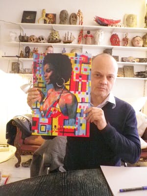 Peter Klashorst - African Lady kopen? Bied vanaf 1!